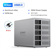 奧睿科 - ORICO Aluminum 5 bay 3.5" Hard Drive Enclosure With RAID (Support 22TB HDD) 原裝行貨 二年保用 [9858RU3