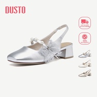 DUSTO High Heels Women Thick Heel 4.5cm Fashionable New Style Bow Design DW26X0001A