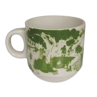 MyMug Kampung Style 2.0 Kopitiam Cups and Saucers Brown Color Sets 6 pcs Coffee Mugs and 6 pcs Sauce