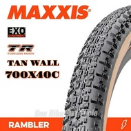 Maxxis Rambler 700X40C Tubeless Ready/EXO Skinwall/Tanwall Gravel Tire