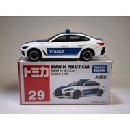 Collectible Police Car model 1/65 scale Tomica 29 BMW i4 Police Car