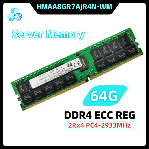 HMAA8GR7AJR4N-WM DDR4 64GB 2933MHz 2Rx4 ECC REG RDIMM RAM PC4-2933Y 64G Server Memory for SK