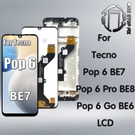 6.56'' For Tecno Pop 6 Pro 6Pro BE8 BE7 BE6J LCD Display Touch Screen Digiziter Assembly For Tecno P