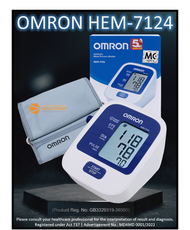 Omron HEM-7124 Omron 7124 Upper Arm Automatic Blood Pressure Monitor (5 Years Warranty) HEM7124 HEM8