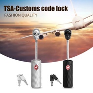 TSA Safe Approved Travel Baggage Padlock With Key Suitcase ABS Lock Luggage Locks Bag Lock Sliver