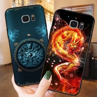 Samsung s6 / s6 edge / s7 / s7 edge phone case with dragon scorpion pattern, men's style