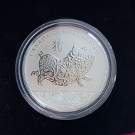 加拿大2019生肖 豬年99.99%純銀幣 Canada Year of the Pig $10 pure silver coin 1/2 oz.