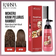 MOKERU Professional Straight Hair Rebonding Cream Keratin Straightening Comb Krim Pelurus Rambut Pen