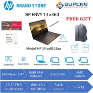 Hp Envy X360 13-Ay0122Au Laptop [Wood Edition] [AMD Ryzen5 , 512GB SSD , 16GB On-Board , Windows 10 