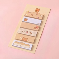 Sticky Notes Lucu 6IN1 Tempelan Kertas Catatan 120 Lembar Notes Kertas Tempel Karakter Bear Frog Gir