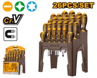 INGCO ชุดไขควง พร้อมที่วางไขควง 26 ชิ้น รุ่น HKSD2628 26 Pcs screwdriver set ชุดไขควงพร้อมถาด 26ชิ้