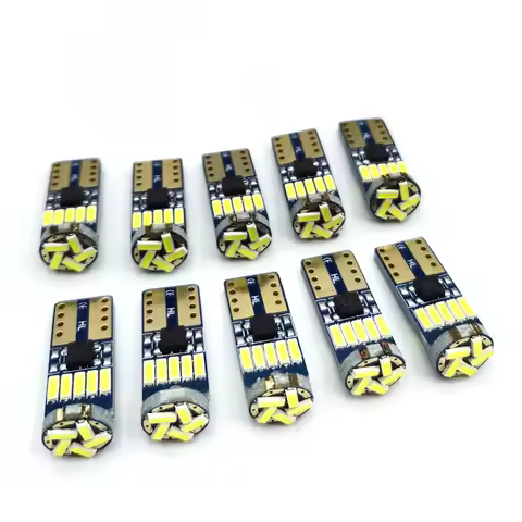 2/10PCS Led W5W T10 Car Led Signal Lamp 501 194 Bulbs 4014SMD Clearance Lights Reading Lights Interi