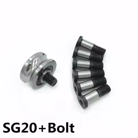 2pcs SG20+Blot Bearing and bolt supporting sales U groove bearing 6x24x11 mm double row sealed ball 