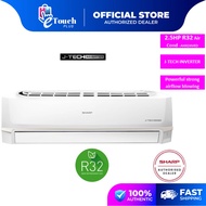 Sharp R32 J-Tech Inverter 2.5hp Inverter Air Conditioner R32 Aircond - 5 Star Energy Saving AHX24VED &amp; AUX24VED