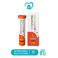 Interpharma Multivitamin อินเตอร์ฟาร์มา มัลติวิตามิน วิตามินรวม เม็ดฟู่ (20 เม็ด)