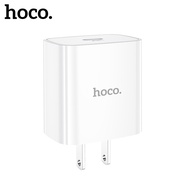 Củ sạc nhanh 3A/PD20W Hoco DC39 chân US tiêu chuẩn 1 cổng Type-C chất liệu PC cao cấp