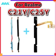 Power Volume button Flex For Realme C21Y C25Y ON OFF Volume Side Button button flex Cable