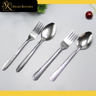 Smart Kitchen Spoon & Fork SF66 Kutsara Tinidor Stainless Dinnerware Dining 12 PCS