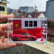 DIORAMA DIECAST FERRARI GARAGE DIORAMA WITH ACCRYLIC ACRYLIC DISPLAY DIECAST DIORAMA HOTWHEELS