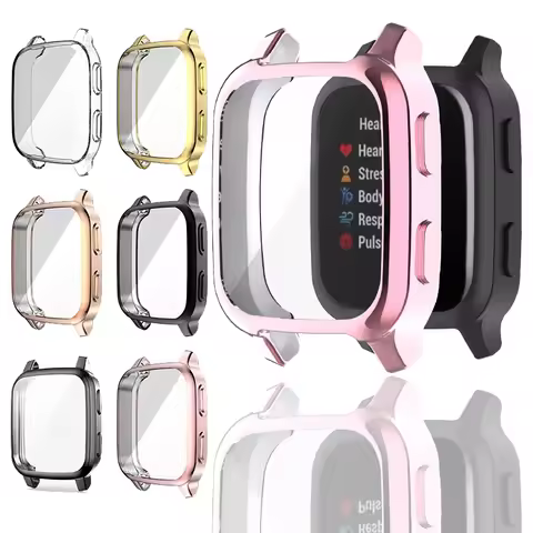 Case For Garmin Venu SQ2/SQ 2 Music TPU Full Screen Protector Protective Cover For Garmin Venu SQ Mu