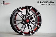 ล้อแม็ก ขอบ15” JP RACING#10 15X7.0 +35 4x100 73.1 สีดำหน้าเงาท้องแดง🎏 ราคาชุด4วง✅ แถมจุ๊บลมยางแท้👍 มีรับประกันนาน 365 วัน✅❤️