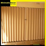 sale pvc folding door plastik pembatas ruangan Bandung berkualitas