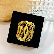 916 Gold Long Sand Centipede Viral Ring
