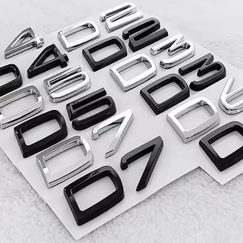 3D Car ABS Rear Trunk Badge Emblem Sticker for Volvo D2 D3 D4 D5 D6 D7 Logo V40 S40 S60 S70 S80 V50 
