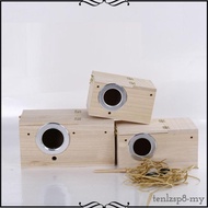 [Tenlzsp8] Wooden Bird House, Hanging Nest Box, Budgie Nesting House, Breeding Box for , Peony, Cock