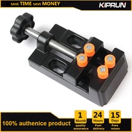 KIPRUN Mini Bench Clamp Flat Table Vice Adjustable Drill Press Vice DIY Sculpture Tool for DIY Jewelry Walnut Nuclear Drilling Carving Watch Repair Tool