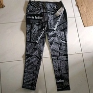 LUXE SLIM NYG JEGGING NEWSPAPER WOMAN -Legging