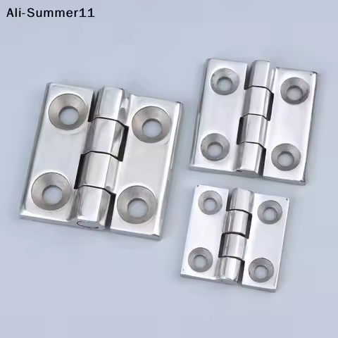 【An1】1pcs Detachable Hinge Slip Joint Flag Lift Off Door Stainless Steel 40x40 50x50 60x60mm Wardrob