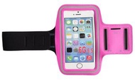 全城熱賣 - 跑步手機臂包 男女運動手機臂套 健身手機帶包（5.5寸 玫紅色）