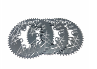 Litepro Double Oval Disc Chainring BCD130/110 Road Folding Bicycle Aluminum alloy 54/56/58T Chainwhe