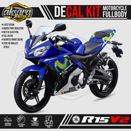 DECAL KIT YAMAHA R15 V2 FULL BODY - MOVISTAR / DECAL STICKER CUSTOM
