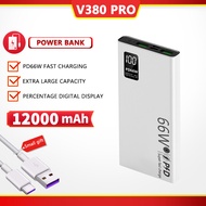V380 Pro pd66w power bank fast charging powerbank 50000mah original fast charging powerbank airport 
