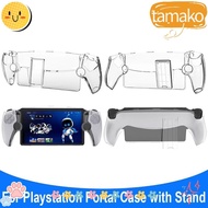 TAMAKO Handheld Console , Game Accessories with Kickstand Protective Cover, Professional Shockproof Transparent Crystal Full Coverage Shell for Playstation 5 Portal