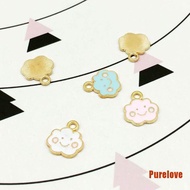 Charms Purelove จี้รูปเมฆ 10 ชิ้น ชุด สําหรับทําเครื่องประดับ Diy