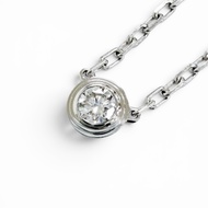 CartierSIS607 Damour SM 鑽石項鍊，750白K金， 41 公分長，2.91 克重，女士款，品相極佳。