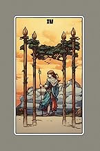 Four of Wands - Tarot Card Notebook - Card No.30 (Color Ed.): A5 Ruled Lined Tarot Journal Diary Ske