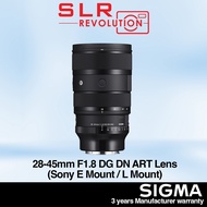 Sigma 28-45mm F1.8 DG DN Art Lens for Sony E Mount / L Mount