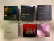 $600 10個全新氣墊粉餅 cushion foundation (IOPE, Laneige, Maybelline, Urban Decay)