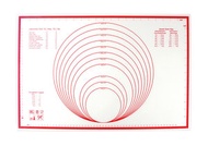 三煌 - 矽膠 烘焙焗爐揉麵墊 不粘墊 白紅色 SW-FKM-TB050-0002