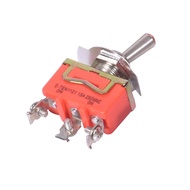 1 Pieces Mini 3-Pin ON-ON 3 file Toggle Switch 15A 250V AC Orange E-TEN1121