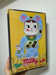 BEARBRICK PEKO BLUE 100% + 400%
