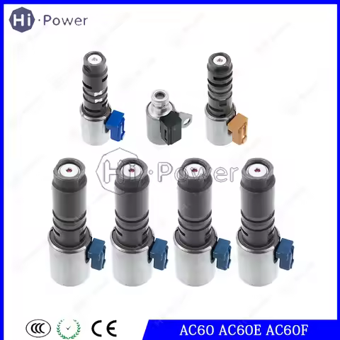 AC60 AC60E AC60F Automatic Transmission Solenoid Valve Kit 7Pcs For Toyota Prado 2.2L 2.7L 3.5L Gear