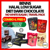 BENNS Dark Chocolate Sugar Free Chocolate Benns Chocolate Keto Coklat Diet Coklat Benns Keto Chocola