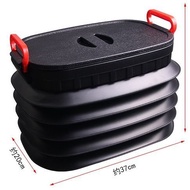 [Car Trash Can] [Storage Bin] Car Trunk Storage Box 18L04L37L Foldable Trash Can Retractable Storage