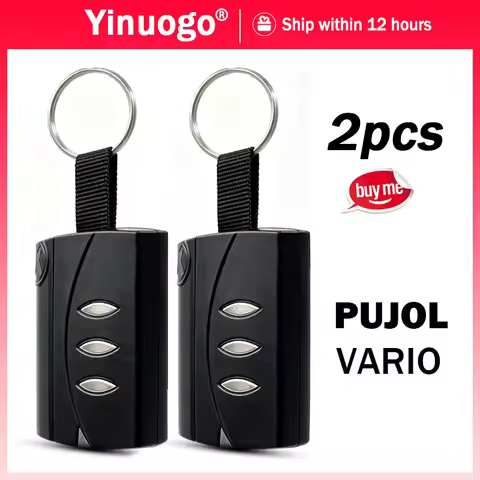 New PUJOL VARIO 433.92MHz Rolling Code Black Gate Remote Control Only Compatible With PUJOL VARIO 43