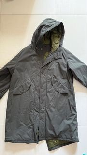Uniqlo x Engineered Garments Long Coat Dark Olive RARE piece 男裝外套 white mountaineering
